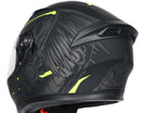 Casco Integrale per Scooter Visiera Lunga CGM Tampere Indian 316S Giallo Fluo Opaco Varie Misure