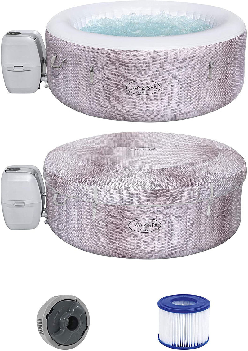 Piscina Idromassaggio Gonfiabile Riscaldata Ø180 cm 4 persone Bestway Cancun Air Jet