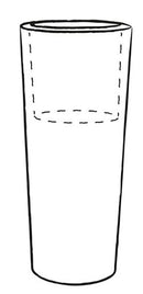 Vaso in Polietilene Tulli Schio Cono Essential Antracite Varie Misure