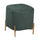 Pouf Contenitore 38x38xh45 cm in Tessuto Velluto Verde Salvia