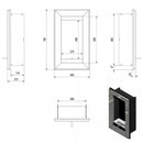 Camino a Bioetanolo da Parete 46x78 cm Flig Las Vegas 2 Satinato