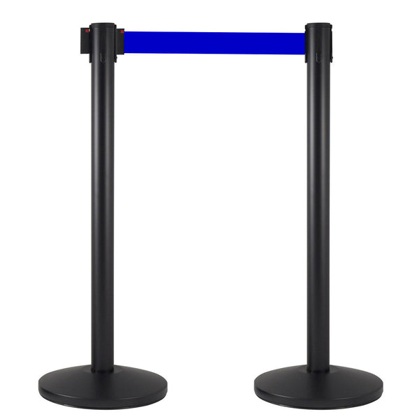 2 Tringles à Rideaux 3 mètres en Métal Noir Mat Ø36x101 cm Blue Ribbon sconto