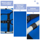 Brandina Cuccia Pieghevole per Cani in Tessto Oxford Blu 71x58x18 cm 