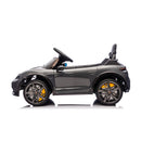 Macchina Elettrica per Bambini Porsche Taycan Turbo S 12V con Telecomando Bluetooth Luci LED e Tappetini Nero