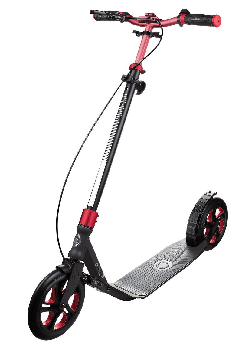 Monopattino 2 Ruote in Alluminio Globber One Nl 230 Ultimate Nero e Rosso