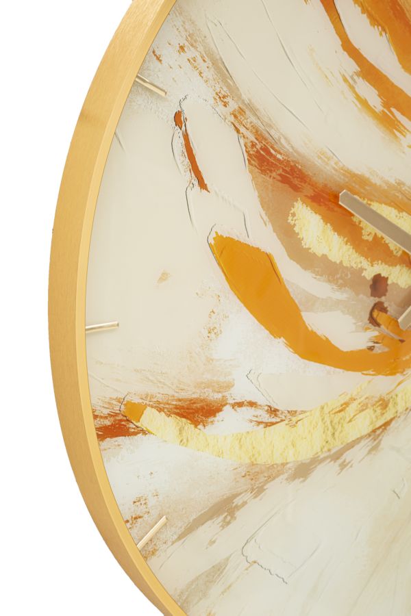 Orologio da Parete Toply 5x80x5 cm in Vetro MDF e Metallo Multicolor