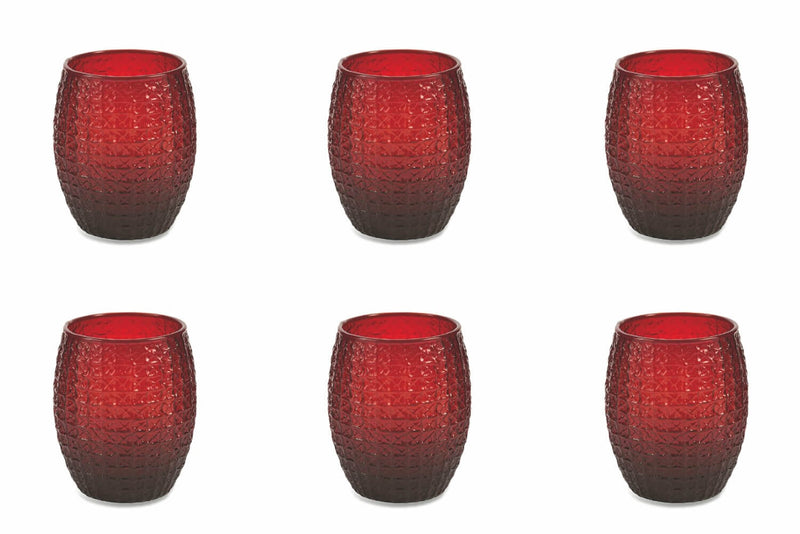 Confezione 6 Bicchieri Acqua in Vetro 300ml Villa d'Este Home Tivoli Karma