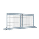 Cancelletto di Sicurezza Estensibile per Animali Domestici 104-183x36x69 cm in Legno e Acciaio Blu