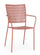 Chaise de jardin 54x55x89h cm avec accoudoirs Lizette Bitter