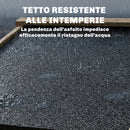 Armadio Esterno 101,5x49x176 cm con Porta Ventilata e Kit Antiribaltamento in Legno di Abete Naturale      
