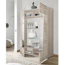 Mobile Vetrina 121x166x42 cm 2 ante Jasna rovere