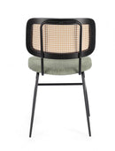 Set 2 Sedie 45x59x80,5 cm Sienna in Tessuto Verde