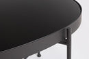 Tavolino Rashida Nero 70x46 in Metallo
