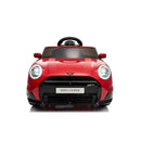 Macchina Elettrica per Bambini Licenza Ufficiale Mini Cooper S Cabrio 12V Sedili in Pelle e Telecomando Rosso