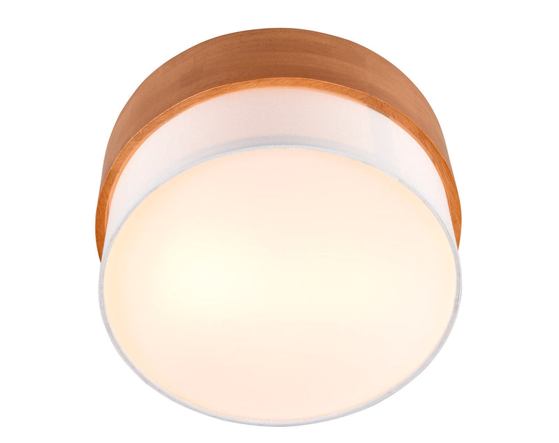 Plafoniera da Interno Attacco E14 in Metallo Nichel Satinato 