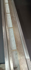 Camino a Bioetanolo da Parete 90x12x40 cm in Acciaio Inox Nero Seconda Scelta
