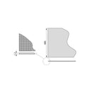 Tappetino Antiscivolo per Cassetti Modello Effetto Tessuto Plastica Grigia Tecnoplastica Emuca