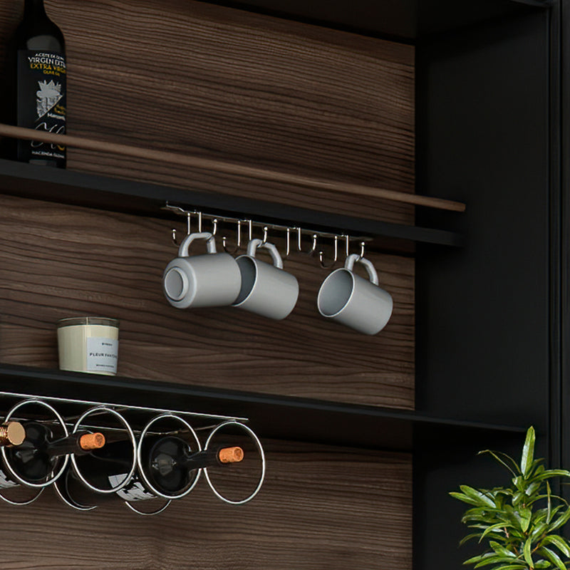 Appendino per Bicchieri per Mobile Supra Imballo 1 Pezzo Cromato Brillo Acciaio Emuca