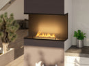 Camino a Bioetanolo da Incasso 80x50 cm Inside C 800 V2 Nero con Vetro