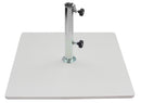 Base per Ombrellone da Giardino 60 Kg per Tubi Ø70mm in Metallo Bianco