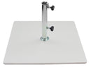 Base per Ombrellone da Giardino 60 Kg per Tubi Ø65mm in Metallo Bianco
