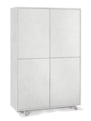 Mobile Multiuso 4 Ante 107x169x41 cm Ossido Bianco