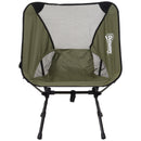 Sedia da Campeggio Pieghevole con Sacca da Viaggio 58x49x64 cm  TravP Verde