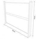 Pannello Fencing 150x120 cm in Plastica Marrone