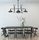 Lampadario Manhattan 7 Luci 111x48x58 cm in Ferro