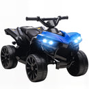 Quad Elettrico per Bambini ATV 6V Ricaricabile con Fari e Musica Blu      