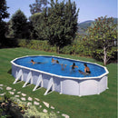 Piscina Ovale Fuori Terra 915x470xh132 cm in Acciaio e PVC Gre Atlantis