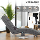 Poltrona Massaggiante con 8 Punti Vibranti e Riscaldamento 5 Modalità Timer e Telecomando Grigio      