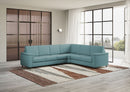 Divano Angolare 6 Posti 286x246x85 cm Marrak in Tessuto Petrolio