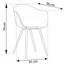 Sedia Sestriere 61x61x80 h cm in Plastica Taupe