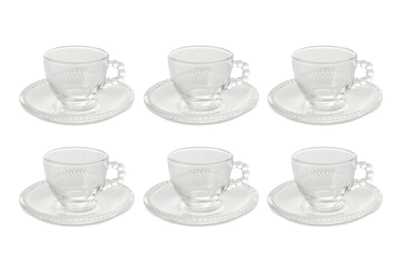 Set 6 Tazzine da Caffè Ø6,5x5,4 cm in Vetro Villa d'Este Home Tivoli