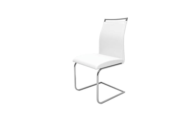 Lot de 4 Chaises en Simili Cuir Souple 100x50x45 cm TFT Boing Blanc sconto