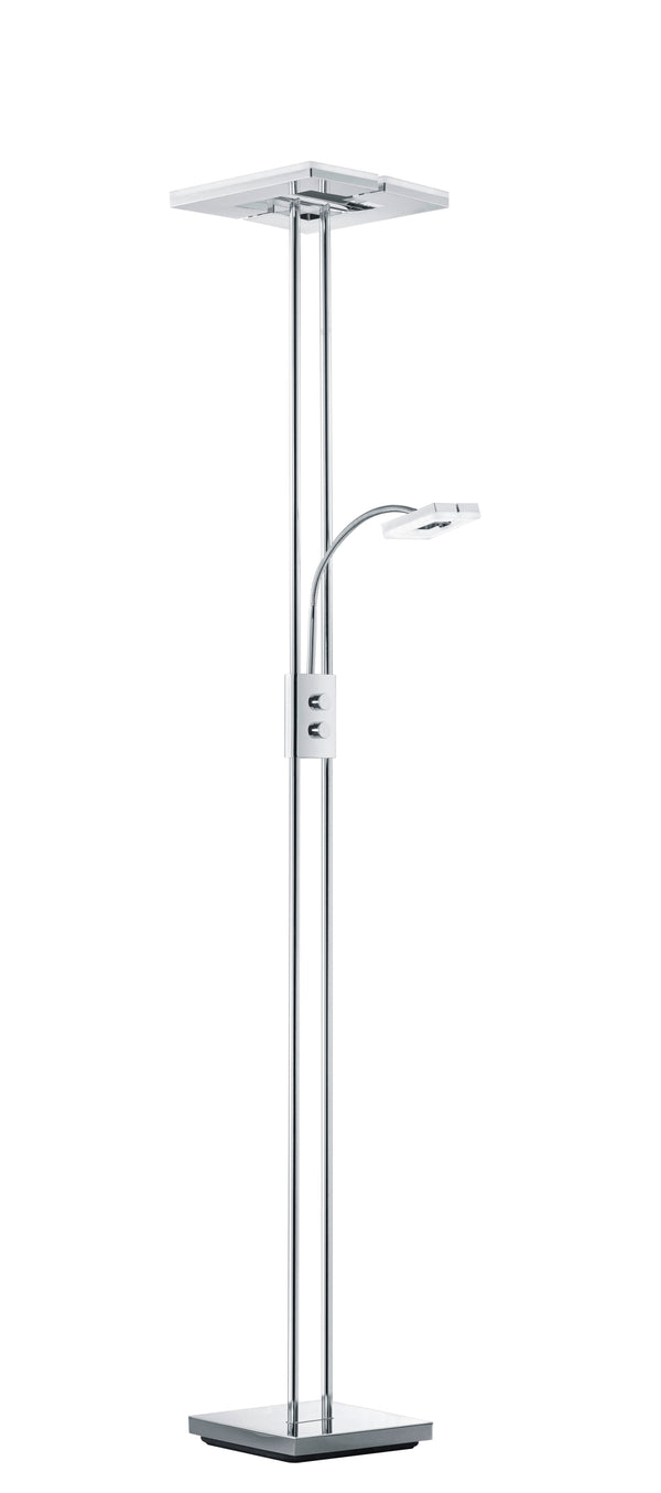 sconto Lampadaire LED d'intérieur en Métal Chromé