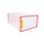 Boîte à chaussures peu encombrante 23x33xH14 cm Conteneur avec porte rose