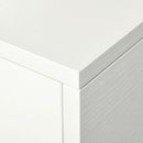 Scrivania con Cassetti e Ruote 100x36x88 cm in Metallo e MDF Bianca