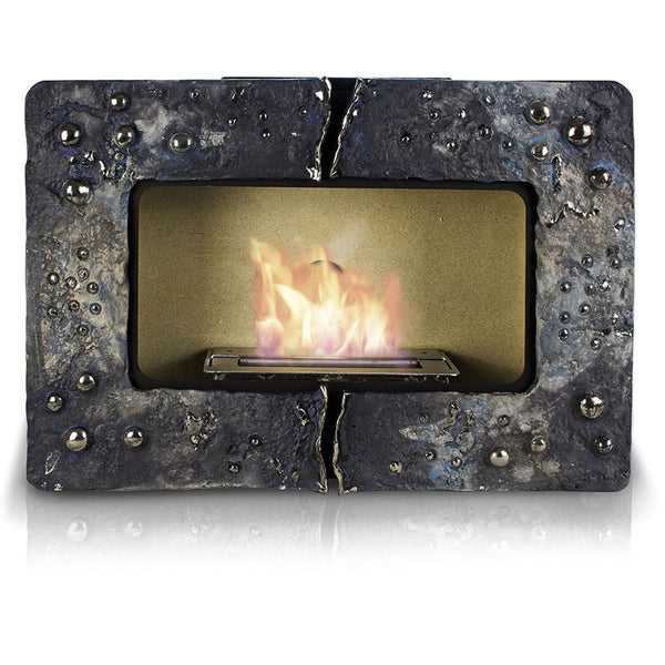 Cheminée Murale au Bioéthanol en Céramique 60x40 cm Ferazzoli Wall Gris prezzo