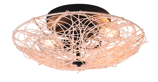 Applique da Interno Attacco E27 in Tessuto Naturale online