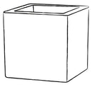 Vaso in Polietilene Schio Cubo 25 Granite Varie Misure