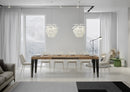  Tavolo Allungabile 200-460x90x77 cm Flame Quercia Natura Telaio Antracite
