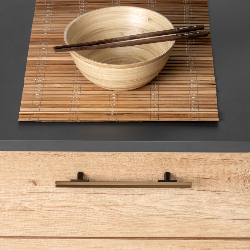 Set 20 Maniglie per Mobili 192 mm in Alluminio Emuca Riad Bronzo