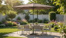 Ombrellone da Giardino 4x3 m Palo Ø48 mm in Acciaio e Poliestere Talpa