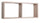 Etagère rectangulaire 2 compartiments muraux 70x30x15,5 cm en fibre de bois Chêne Morgane Sagerau
