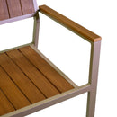 Sedia da Giardino 55X58xh83 cm in Alluminio e Polywood  Tortora