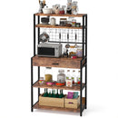 Mobile Scaffale da Cucina 5 Ripiani 1 Cassetto 80x40x160 cm Portaoggetti