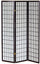 Paravent Separè 3 Panneaux 130,5x178cm en Bois Tosini Noir