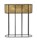 Porta Vasi Oval 60x20x70 cm in Ferro 